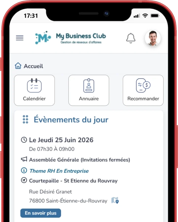 Application en mode mobile